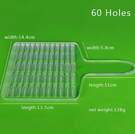 Ручной счетчик капсул наполнитель 30/50/60/80/100 отверстий/органическое
