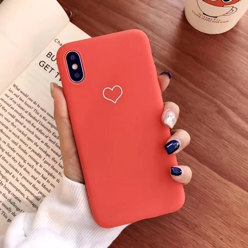 m Чехол для телефона LOVECOM для iPhone 11 Pro Max XR XS Max 6 6s 7 8 Plus X винтажный милый мягкий чехол из ТПУ с гальваническим сердечком - Цвет: m