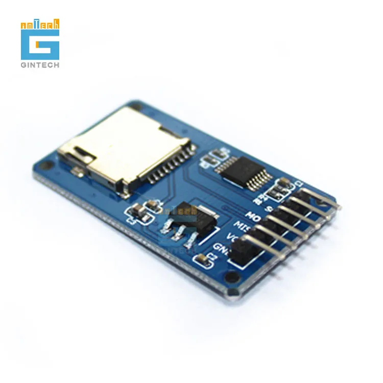 5 шт./лот модуль Micro SD карты TF кардридер интерфейс SPI с переводчиком уровня |