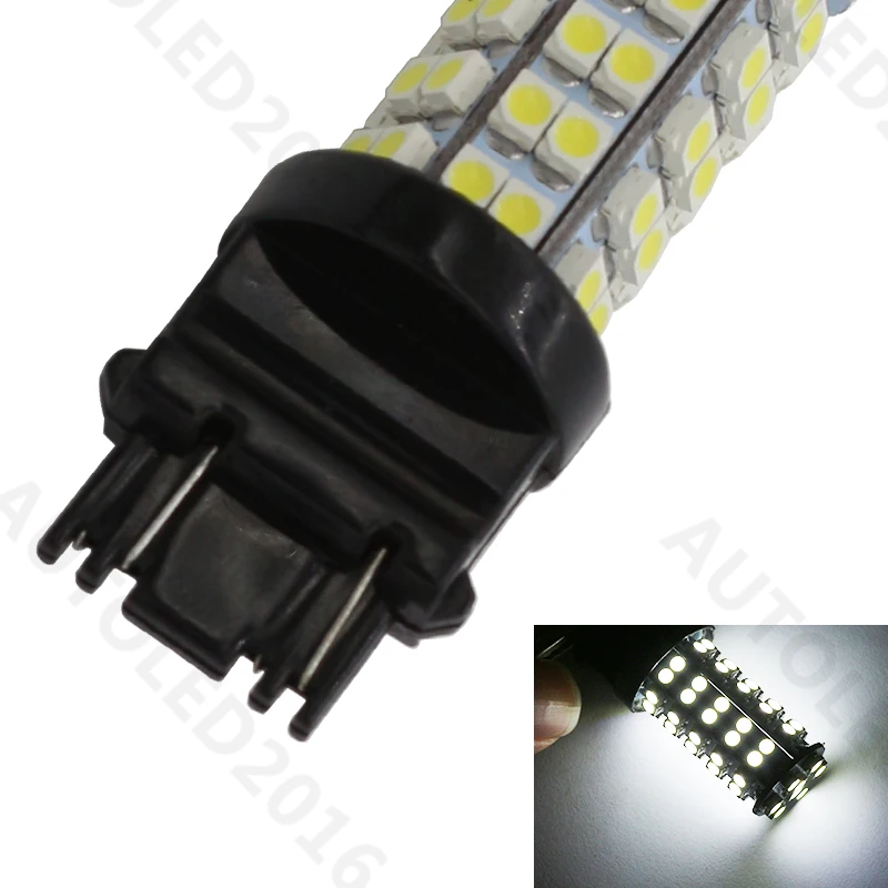 10 шт. 3157 T25 светодиодный 68 SMD 3528 Светодиодный белый сигнальный светильник лампы