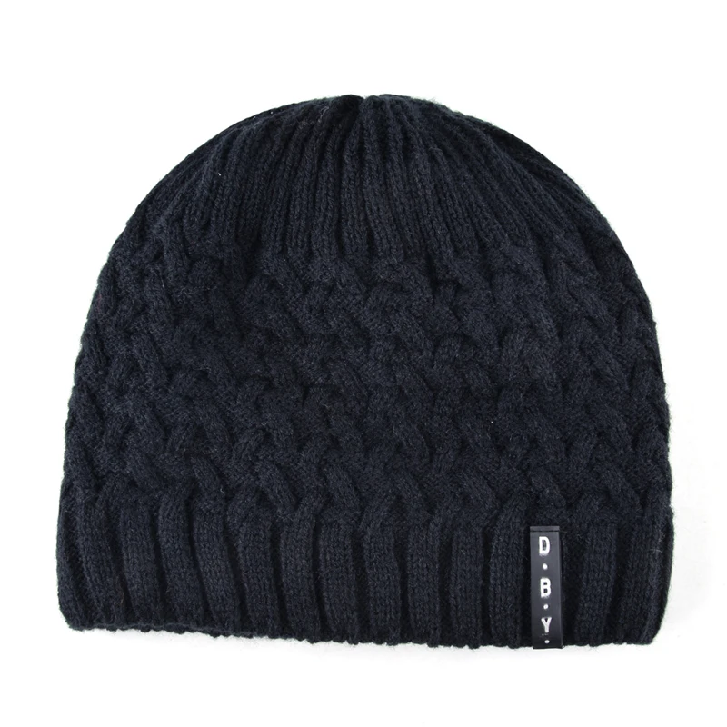 Мужские шапки бини вязаная шапка женские для мужчин зимние шерстяные вязаные