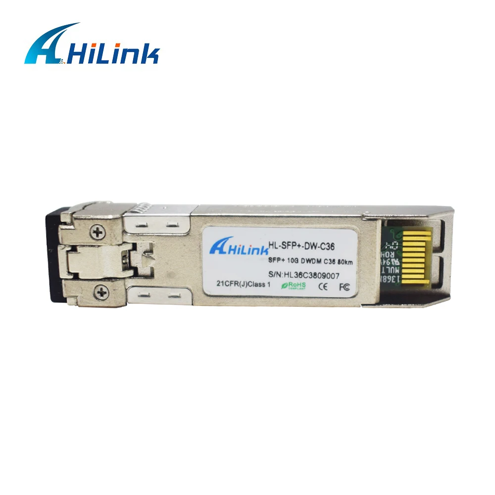 10G CH17 CH61 1563.86nm ~ 1528.77nm 80km ZR DWDM SFP + Дуплексный LC трансивер с DOM|Оптоволоконное