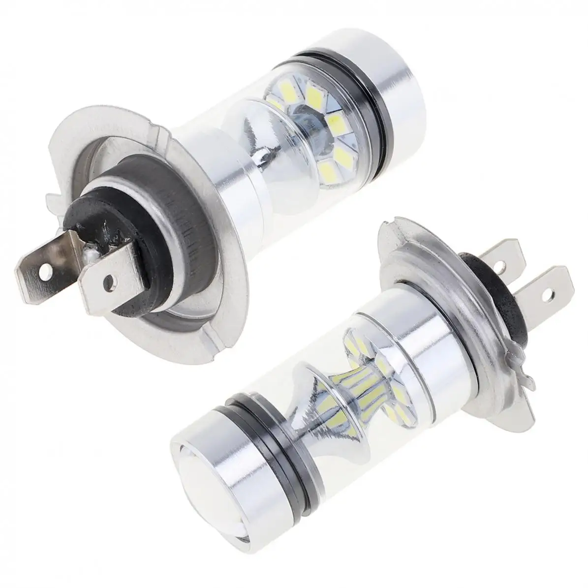 2 шт. H7 100W Светодиодный 20-SMD проектор Противотуманные фары дневные фары хвост для вождения автомобиля Универсальный 12V авто фары лампы