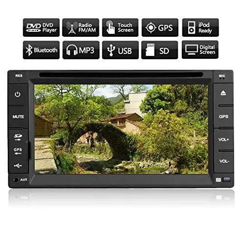 Универсальный GPS Спутниковой Навигации Радио Bluetooth Стерео DVD CD-Плеер 2 Din HD