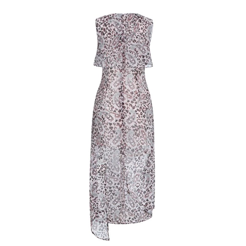 Женское платье с круглым вырезом Max Spri повседневное асимметричное средней длины