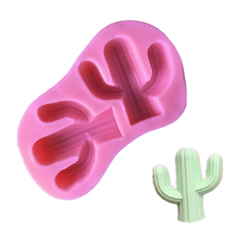Кактус DIY силиконовые формы помадка торт инструмент используется для свечи мыло