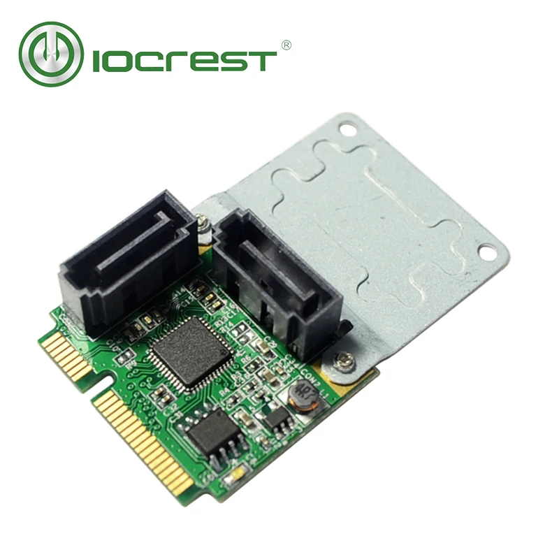 Плата контроллера IOCREST Mini PCI Express SATAIII 3 0 6Gbp/s ASM1061|mini pci-express|card controlcard card |