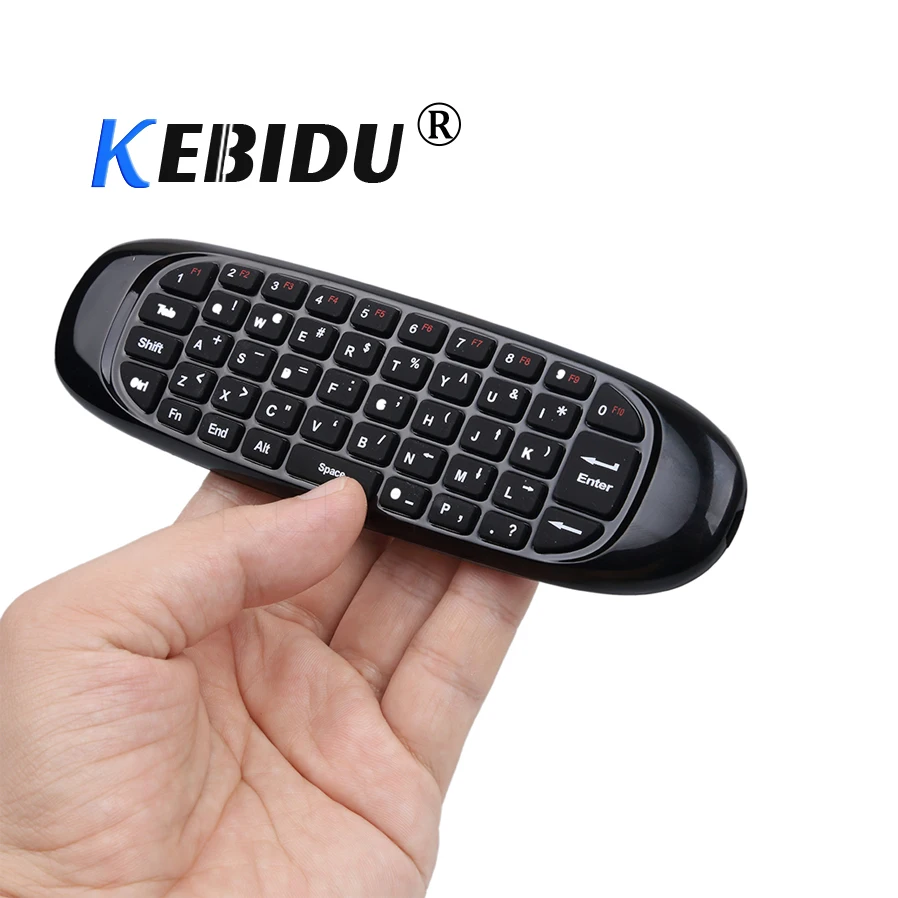 Kebidu 2 4G C120 Fly Air Mouse беспроводная клавиатура для ТВ приставки перезаряжаемый пульт
