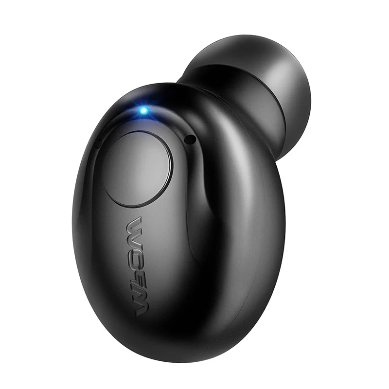 Mpow EM1 Bluetooth наушники беспроводные наушники Bluetooth вкладыши с микрофоном и 6 часов воспроизведения портативные деловые наушники для телефона - Цвет: Black