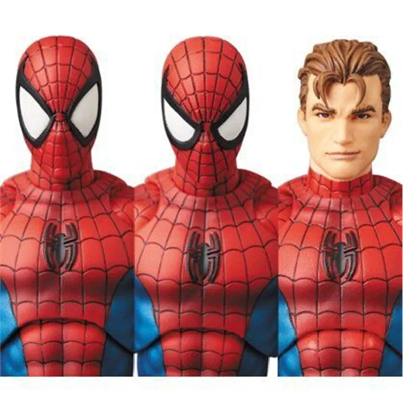 Лига Справедливости DC The Amazing MAFEX 075 Человек паук ПВХ подвижная Коллекционная