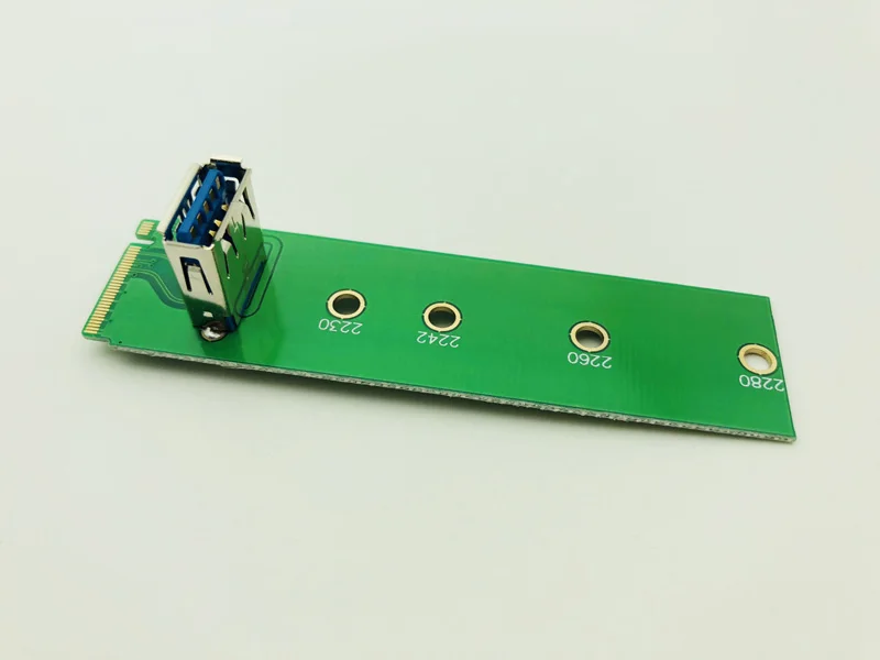 Новинка переходник NGFF M.2 M2 на PCI-Express USB 3 0 карта адаптера USB3.0 PCIE Стандартная для