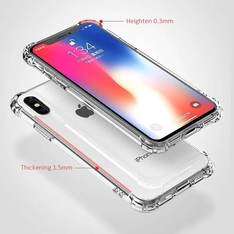 Для Iphone 7 Чехол для 8 6 6s Plus X Xr XS Max роскошный брендовый прозрачный мягкий ТПУ