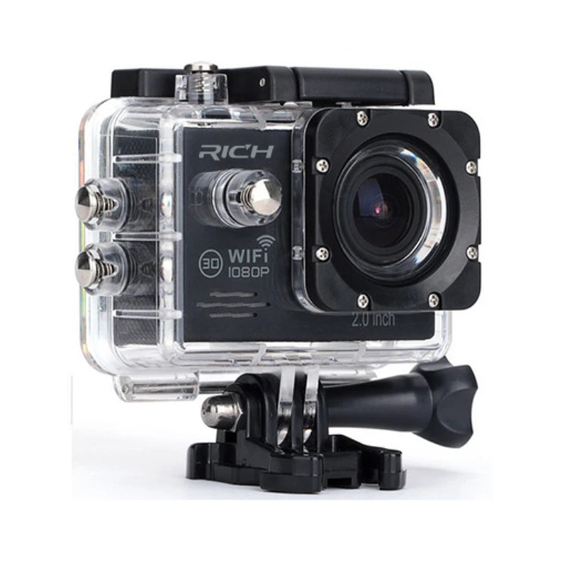 Экшн-камера Novatek96655 HD1080P 30FPS WiFi 170D подводный водонепроницаемый шлем видеокамера s