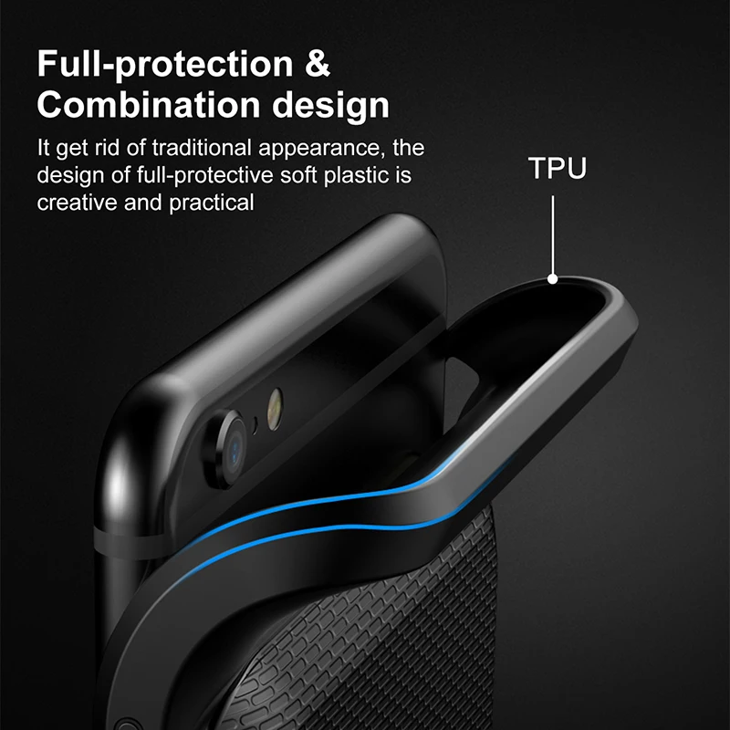 Baseus Портативный Power Bank Телефон чехол Зарядное устройство Защитный чехол на айфон 6 6s 7 7Plus 3650mAh Power Bank для айфон