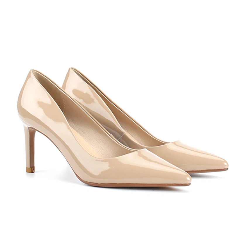 WETKISS Patent Leather Pumps Women Pointed Toe Footwear Thin High Heels Female Shoes Shallow Woman 2019 Spring Office | Обувь