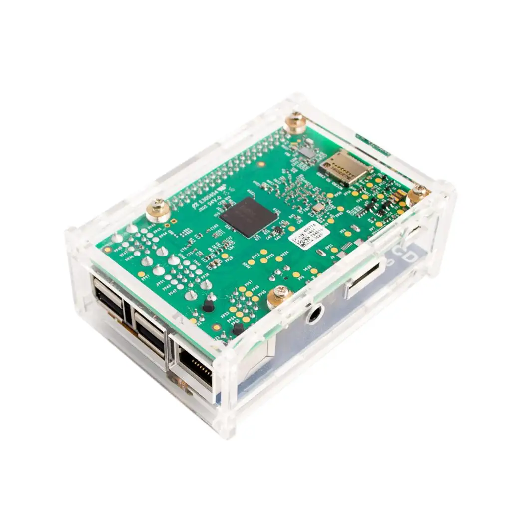 Raspberry Pi3 Модель B плата + 3 5 TFT ЖК дисплей с сенсорным экраном Прозрачный чехол для