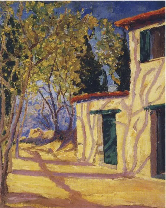 Деревенский дом свет Уинстон Черчилль Живопись Искусство Винтаж Ретро Холст