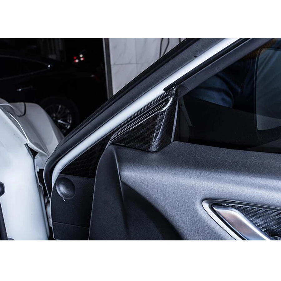 Для Mazda 6 Atenza 2017 2018 углеродное волокно стиль двери салона автомобиля Крышка стойки