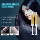 Маска для волос Кератиновое восстановление, сухие поврежденные, лечебная маска для волос Кератиновое восстановление, 1 коробка 2 шт.
