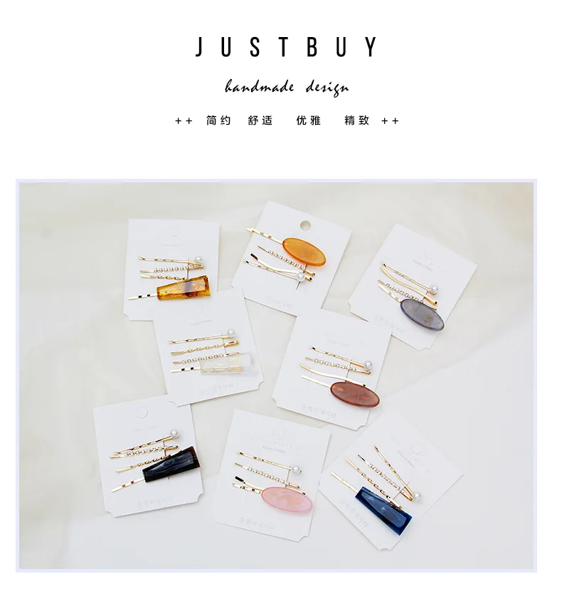 4 шт./компл. ацетат заколка для волос челка клип акриловая пластина с соской зажим слово сторона заколка для взрослых Головные Уборы Костюм женский G0418