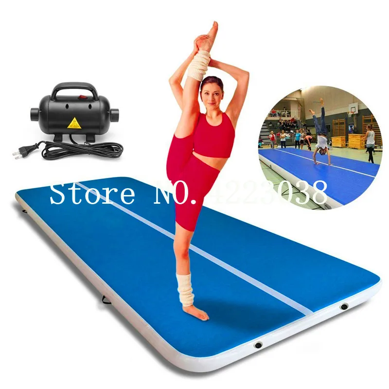 Купить Бесплатная доставка, Бесплатный насос, 6x2x0,2 м гимнастика надувная воздушная дорожка Tumbling коврик для гимнастики для взрослых
