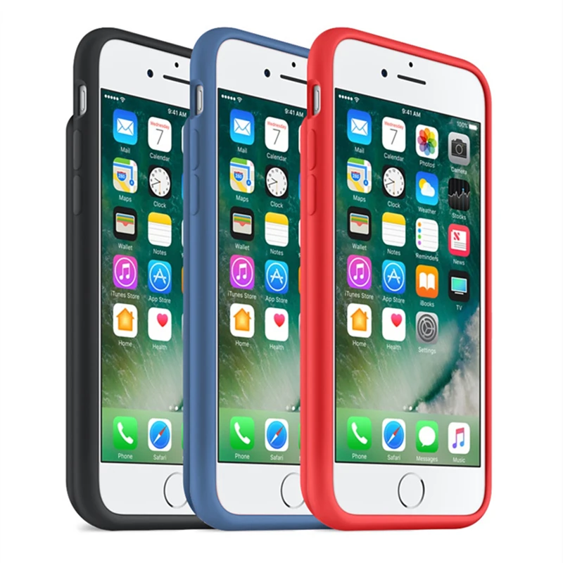 

ZKFYS 4500mAh Shockproof Battery Charger Cases For iPhone 6 6S 7 8 Battery Case Soft TPU Silicone Power Bank Charging Cover Case