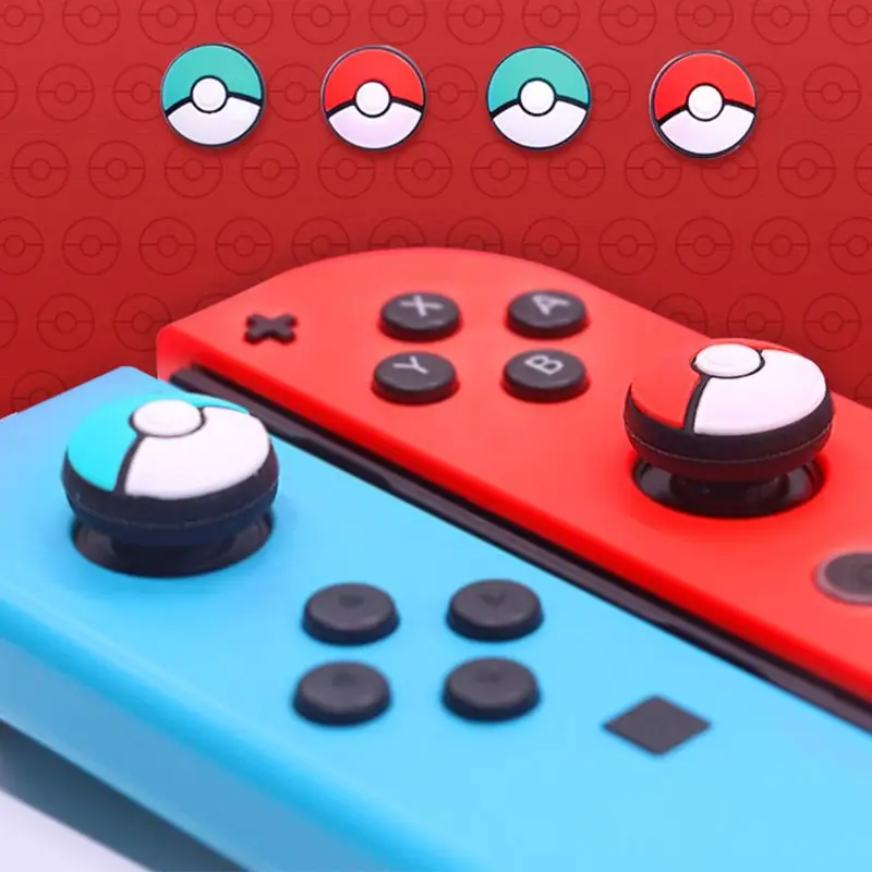 1 пара аналоговых силиконовых зажимов для большого пальца Joy Con Nintendo Switch NS |