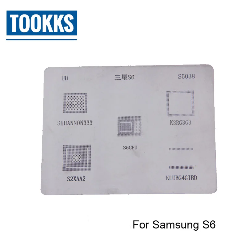 12 шт./лот BGA трафареты набор для Samsung Galaxy S3 S4 S5 S6 S7 S8 NOTE3/4/5/6 IC реболлинг чипов|Наборы