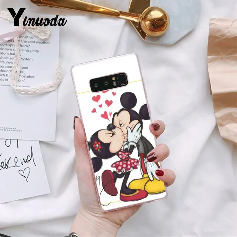 A13 Yinuoda Красота с Микки Маусом Минни Мышь Чехлы для мобильного телефона из мягкого силикона чехол для samsung Galaxy S9 плюс S7 край S6 edge plus S5 S8 плюс - Цвет: A13