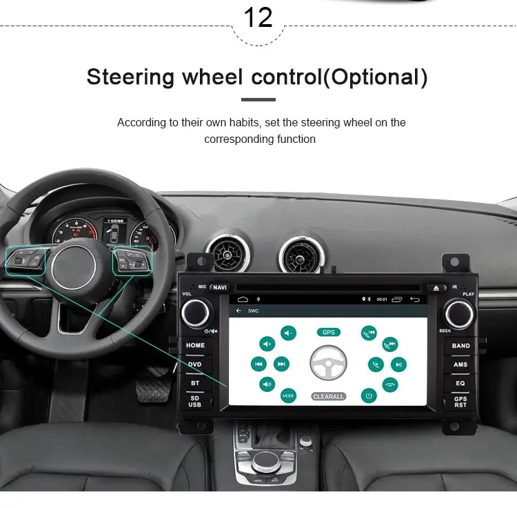 JDASTON Android 10,0 автомобильный dvd-плеер для Jeep Grand Cherokee 2011 2012 2013 2 Din автомагнитола gps навигация стерео wifi Canbus RDS