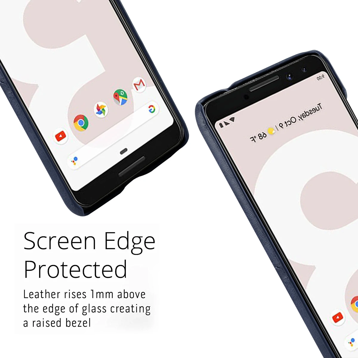 Чехол для Google Pixel 3 XL 2 защитный чехол из искусственной кожи и задней панели ПК с
