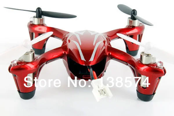 Мини-Квадрокоптер Hubsan X4 H107C 2 4 ГГц 4CH красный/белый RC с камерой записи RTF