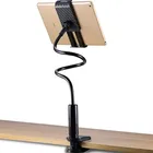 Держатель для телефона для iPhone x, xs max, мобильный телефон, подставка для кроватистола для iPad Pro 11, держатель для планшета, кронштейн с зажимом от 4,7 до 15 дюймов