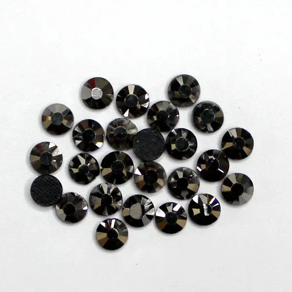 DMC стразы с горячей фиксацией для бридалов гематит плоской задней поверхностью