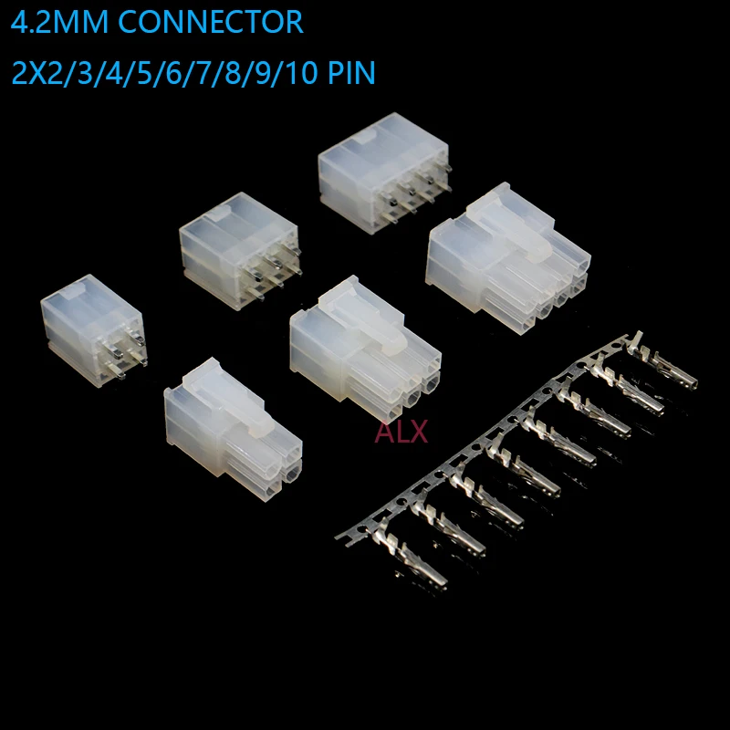 5 комплектов 5556 5569 проводной разъем 2X2/3/4/5/6/7/8/9/10 pin 4 2 мм прямой контактный корпус и