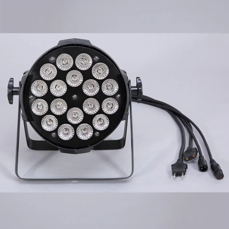 8 шт./лот хит продаж Четырехцветные светодиодные лампы для мытья 18x10 Вт