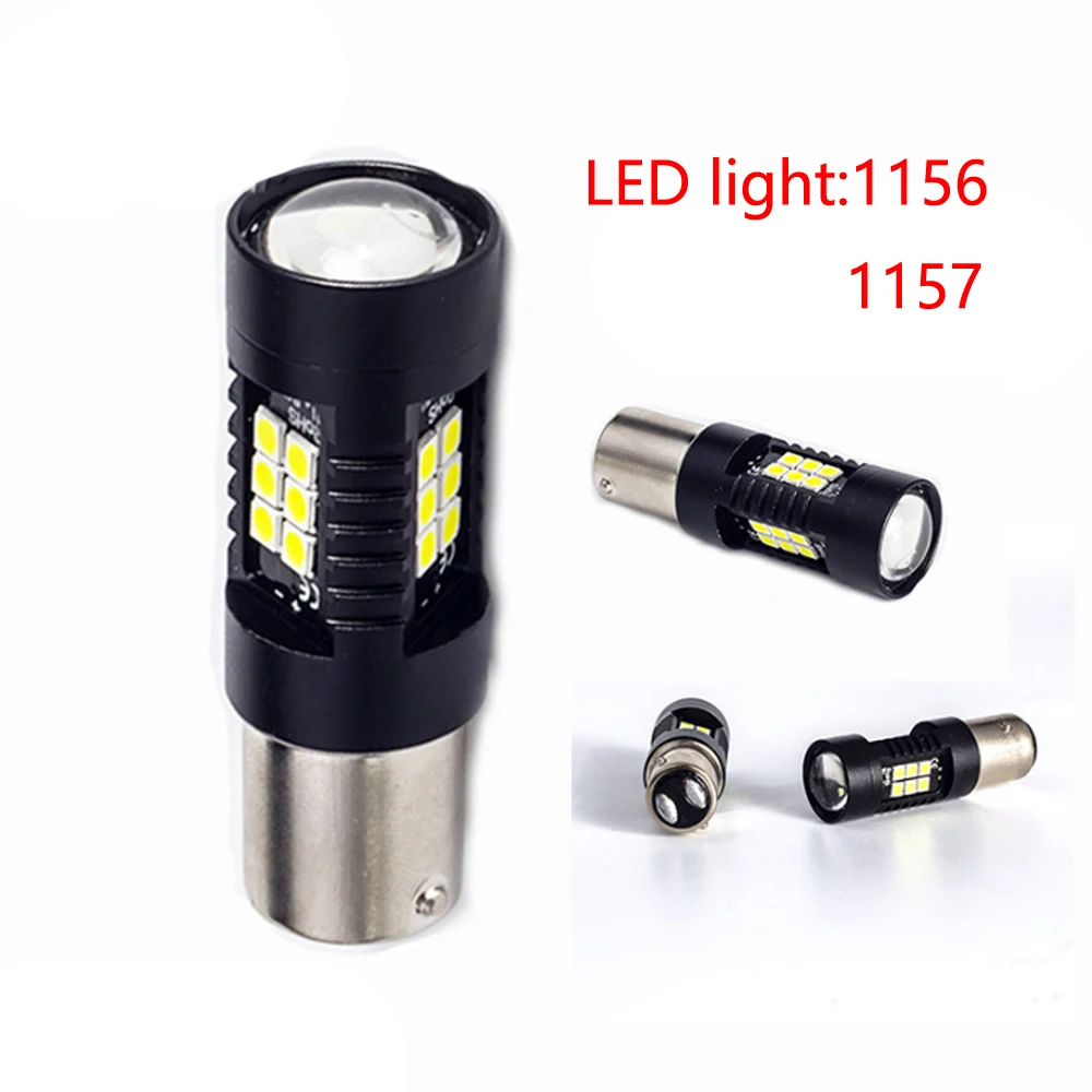 2шт DC 12V 24V P21W 1156 BA15S 1157 BA15D светодиодный светильник для автомобиля s 1200Lm сигнал