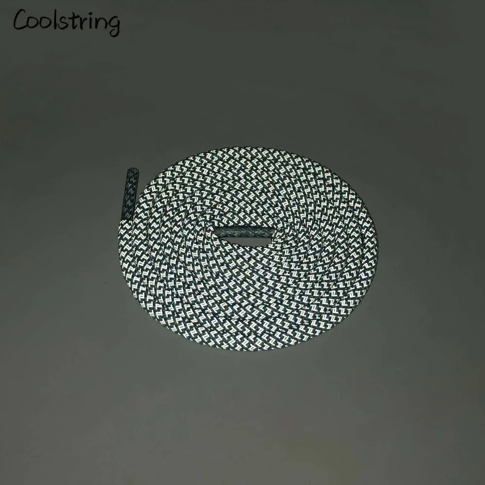 Coolstring Прохладный освещения 3M круглый светоотражающие шнурки для обуви спортивная безопасность кроссовки с шнурками ночные прогулки Бег в популярной расцветке; недостоин