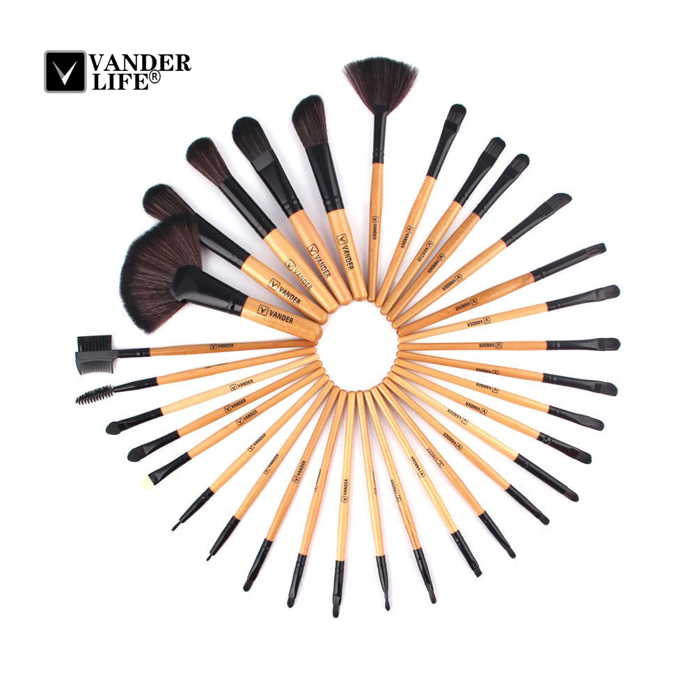 Vander Life 32 шт Профессиональные кисти для макияжа Мягкая Косметика набор кистей