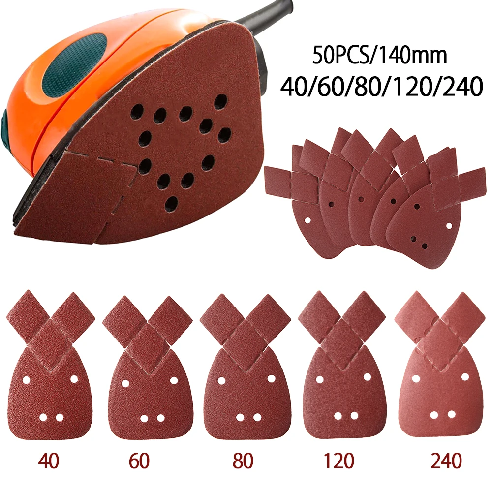 

50pcs Grits Sanding Disc Set for Polishing Cleaning Tools Grit Mouse Sanding Sheets
