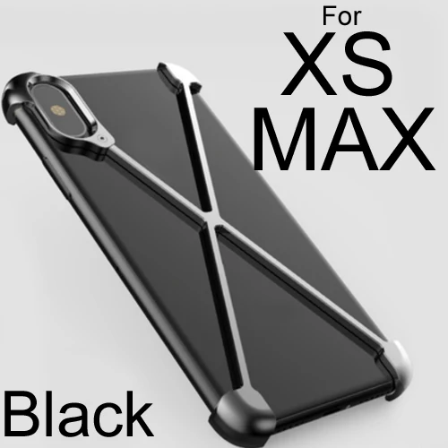 Металлический Чехол-бампер для iPhone XS, тонкий сверхмощный бронированный противоударный алюминиевый сплав x-рамка для телефона, защитный чехол - Цвет: For iphone XS MAX