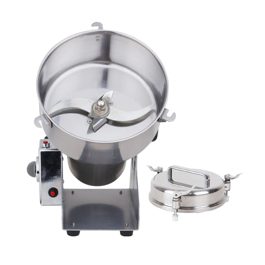 Electric Powder Grinder YB-1500A Stainless Steel Grinding Machine 1500g Rocking For Grain/ Bean | Инструменты