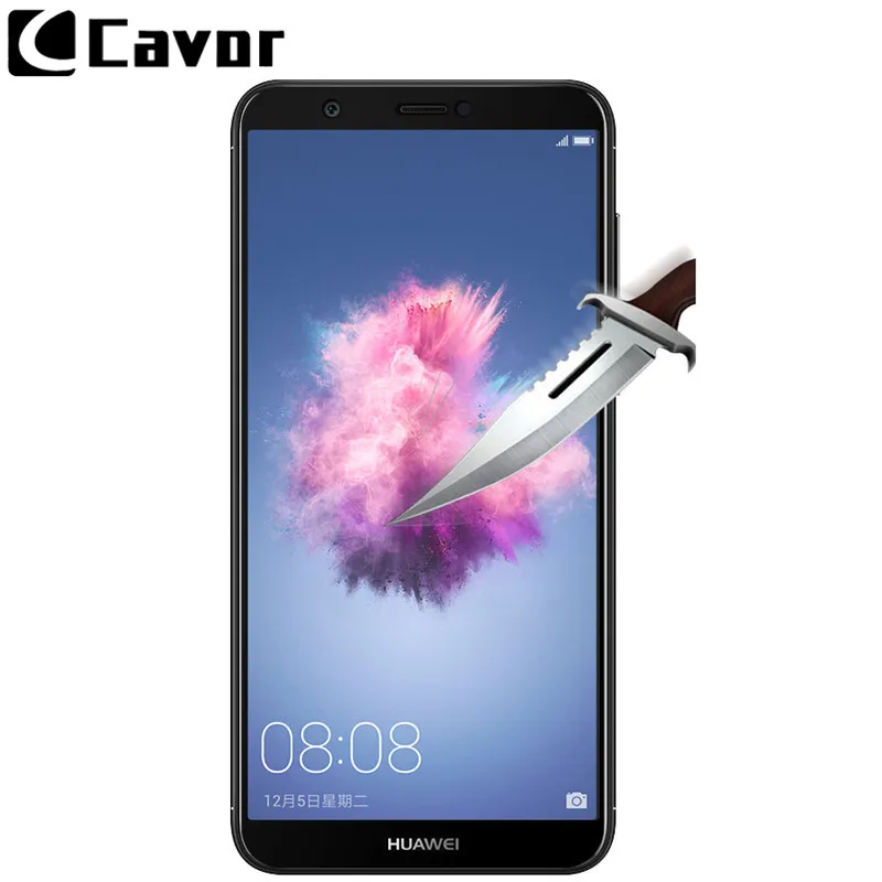 Закаленное стекло 9h для huawei P smart Case экран протектор все полное покрытие