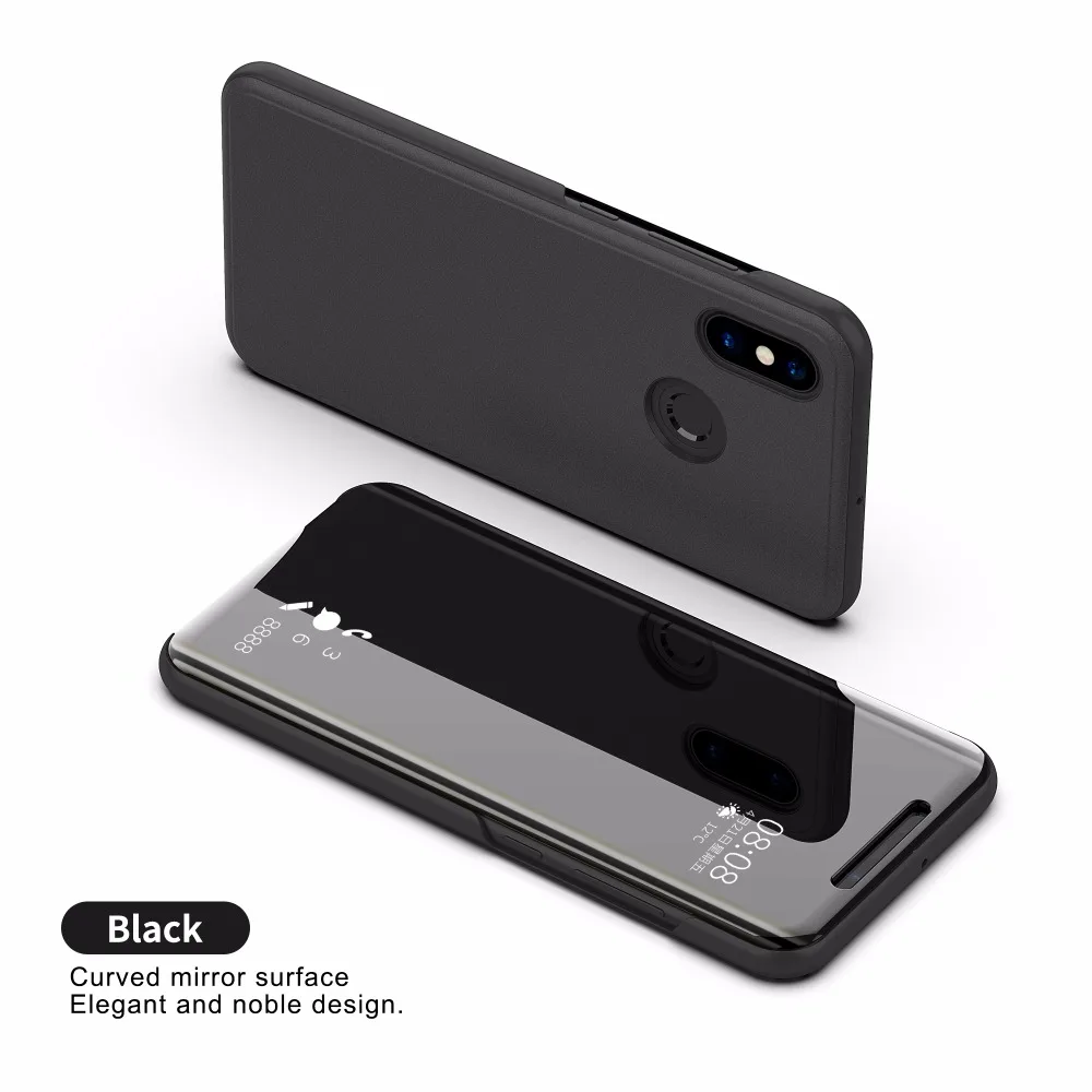 Для Xiaomi Mi POCOPHONE F1 прозрачный зеркальный чехол из искусственной кожи для Poco Global