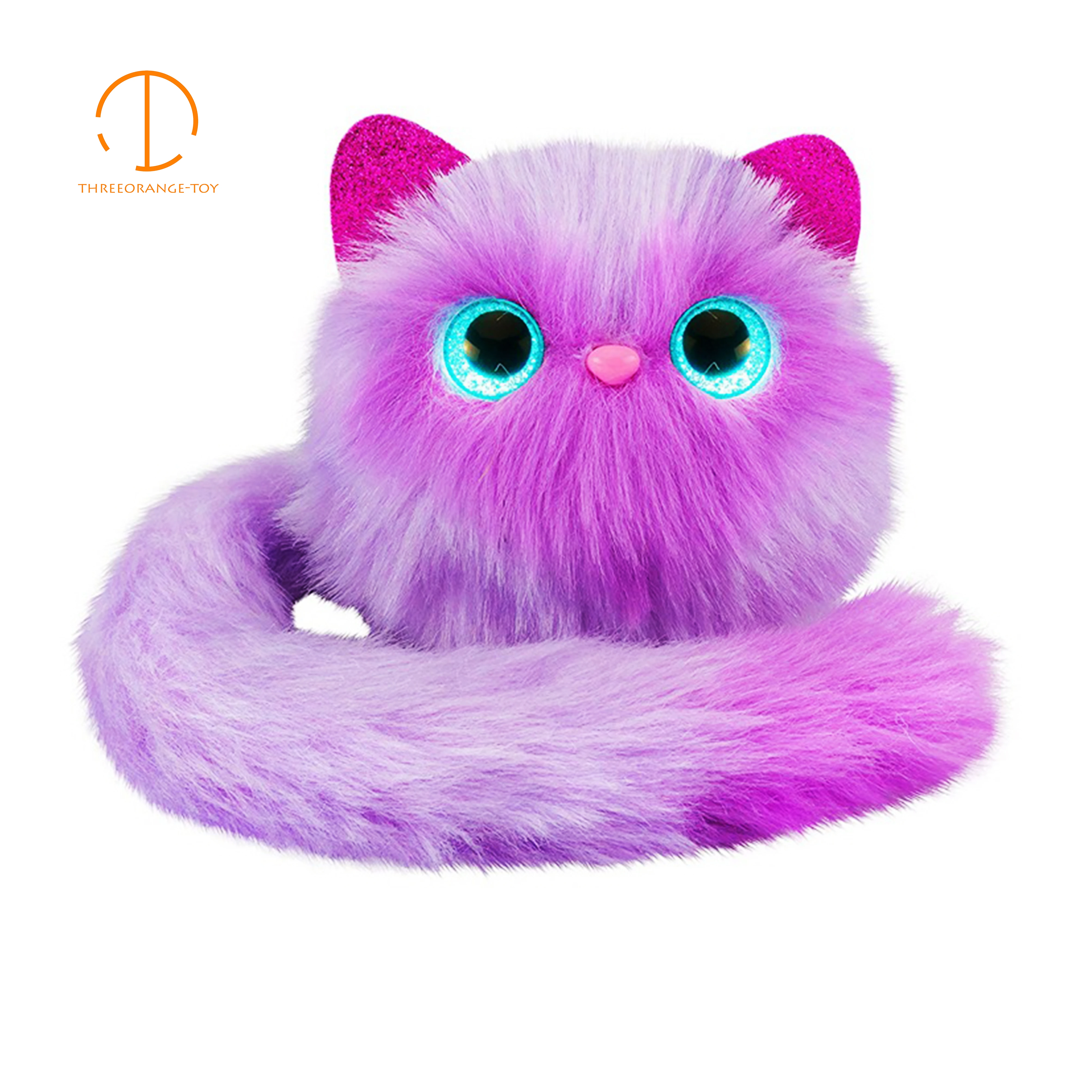 7 типы Led plüschtier Плюшевые cat звук говоря флэш куклы красочные чучело кошки подарок