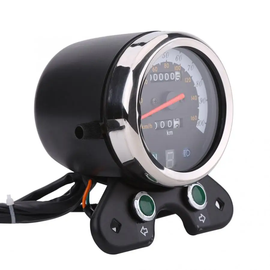 Инструмент Moto rcycle 12 В постоянного тока двойной одометр спидометр измеритель со
