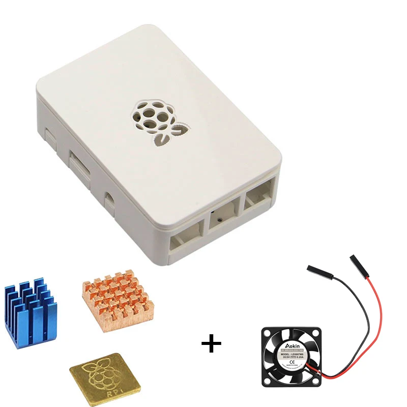 Для Raspberry pi 3 Model B + Plus 3/2 черно белый защитный чехол с алюминиевым охлаждающим