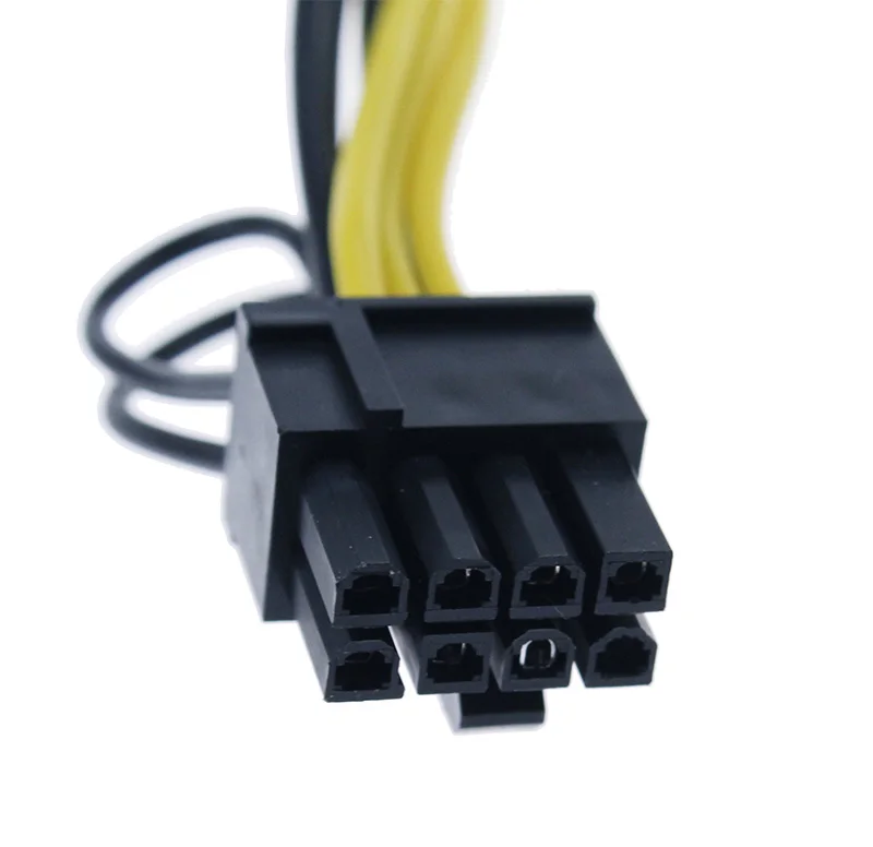 Новый 6-контактный PCI-e до 8 Pin (6 + 2) (папа-папа) GPU Кабель питания 50 см для графических
