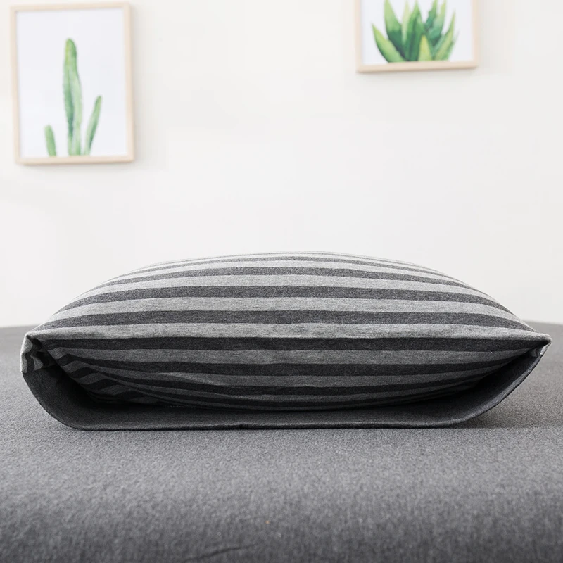 Комплект постельного белья из 100% промытого хлопка пододеяльник в полоску клетку