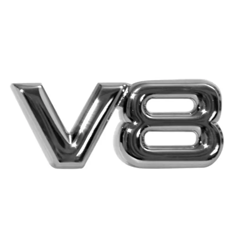

VODOOL 3D покрытие хромированный металл V8 слово Авто Наклейка багажника Автомобильная Задняя Крышка багажника декоративный значок наклейка дл...